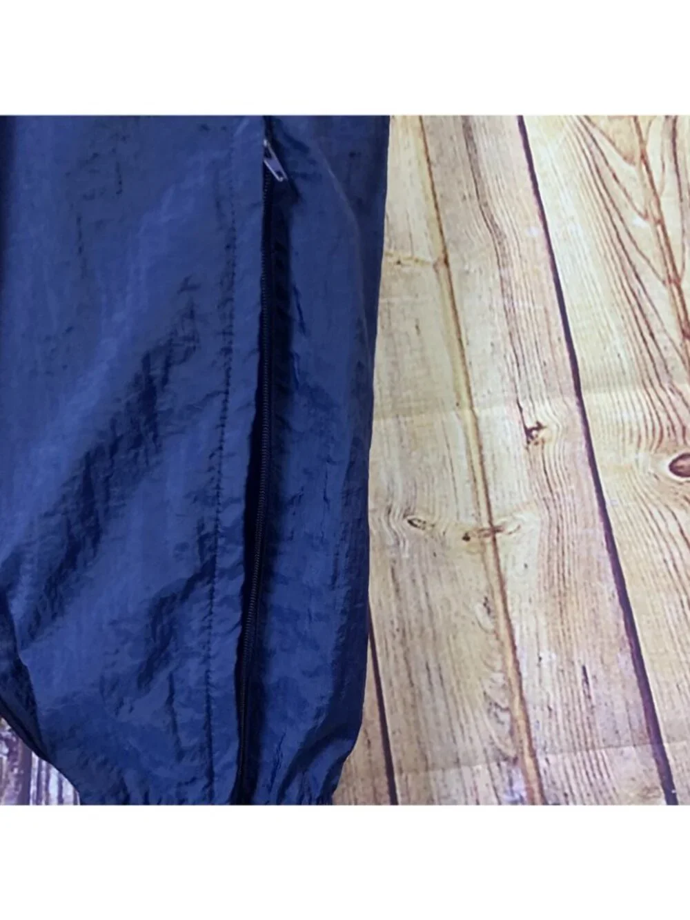 Nike Navy Jogger Nylon Windbreaker Elastic Waist Pants